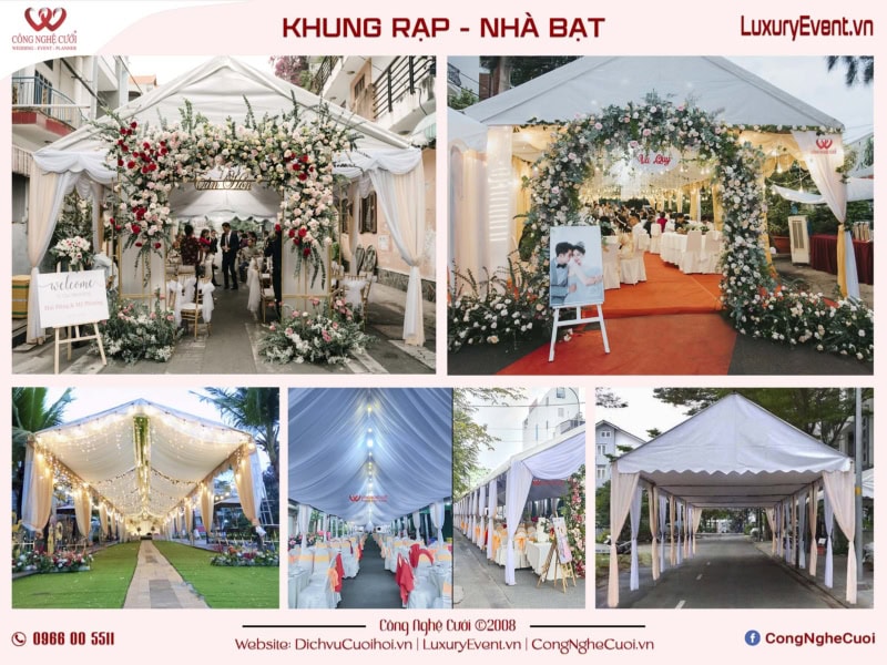 Khung Rạp Cưới Hỏi Tông Cam Sữa
