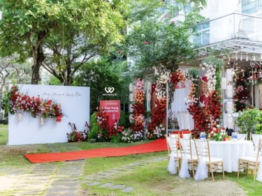 Backdrop đón Khách Lễ đính Hôn
