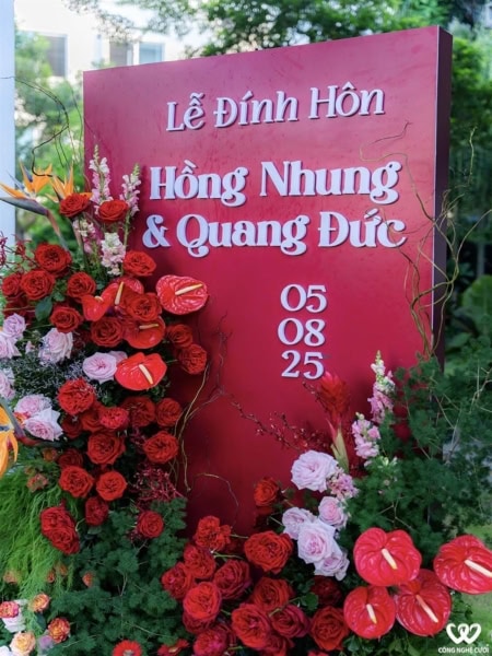 Bảng Tên Cổng Hoa Lễ đính Hôn