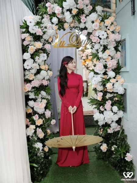 Trang Trí Cổng Hoa Lễ Gia Tiên đám Cưới (1)
