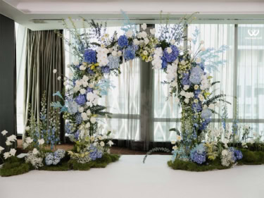 Backdrop Chụp ảnh Cưới Tông Xanh