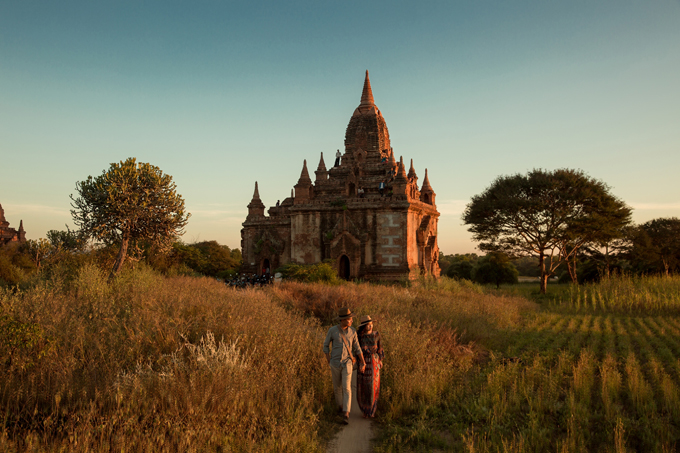 Uyên Ương Chạy Đua Cùng Mặt Trời Khi Chụp Ảnh Cưới Ở Bagan - 11