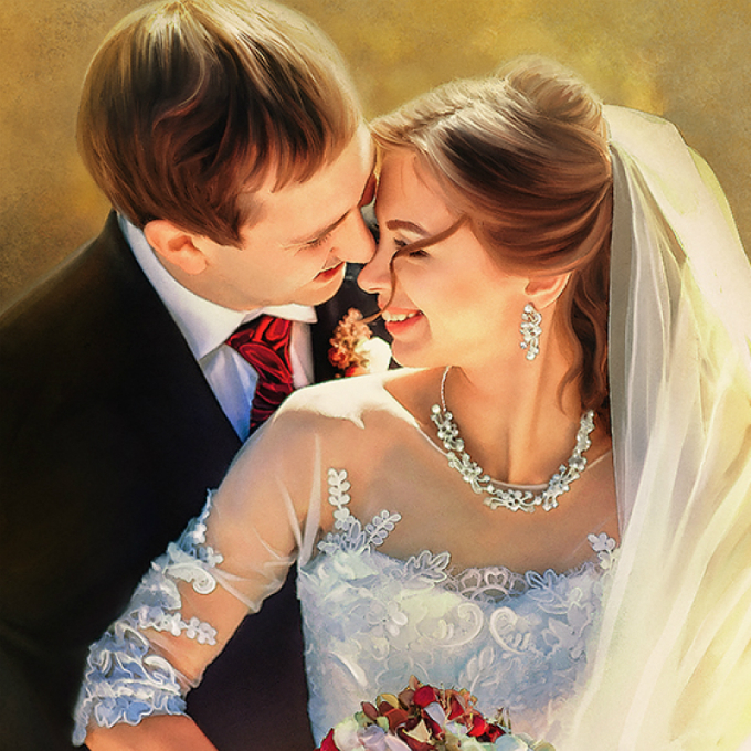Ảnh cưới Digital painting: Vừa nghệ thuật lại không đụng hàng - 2